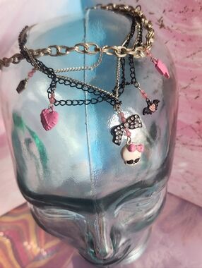 Monster High Multi Layer Necklace with Charms SUPER CUTE!